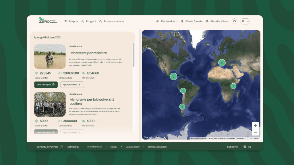 zeroCO2 cambia prospettiva e rivoluziona il sistema di monitoraggio dei suoi progetti di riforestazione